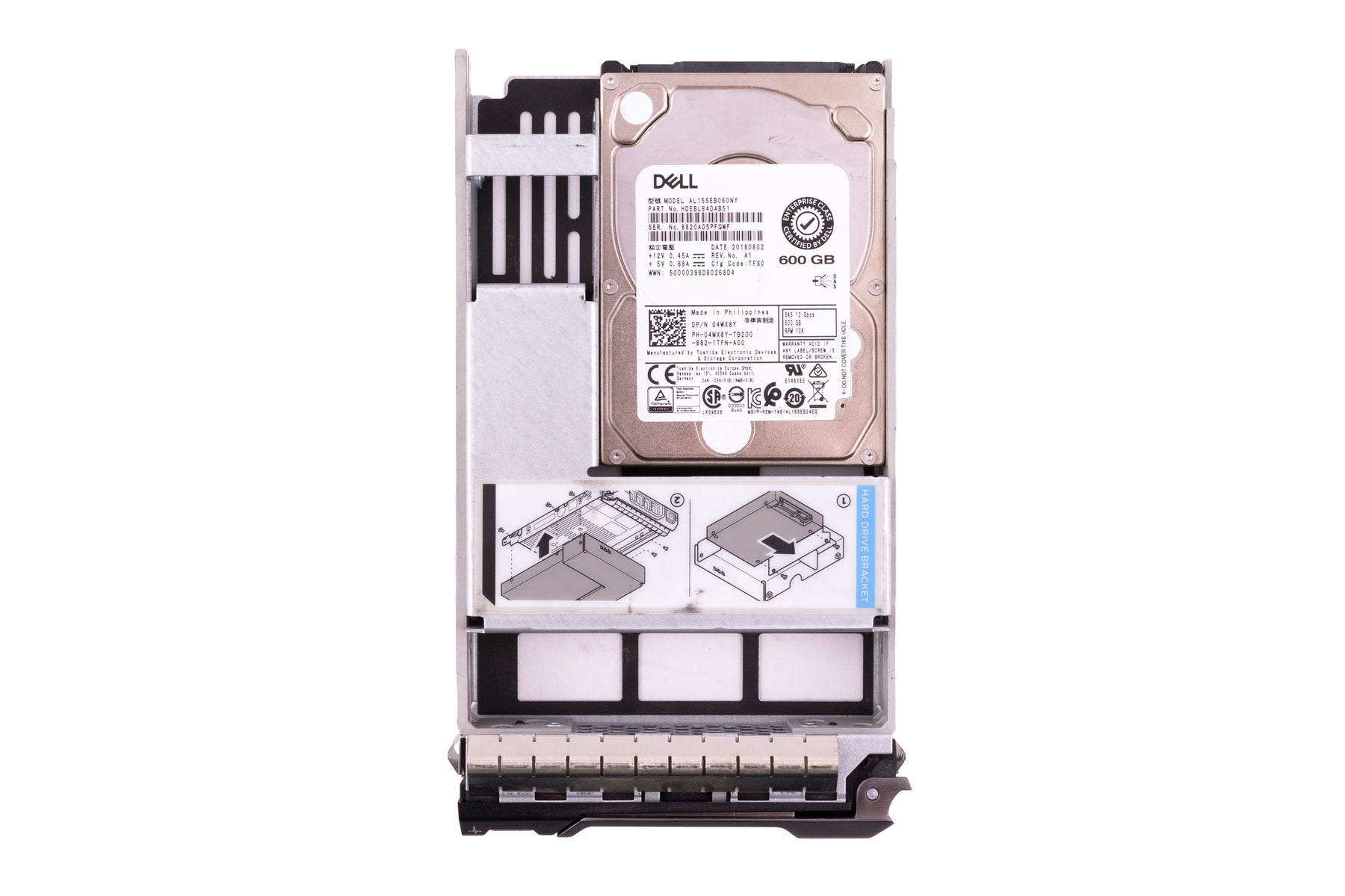 4WX8Y (W/ TRAY 2.5-3.5" ADAPTER)