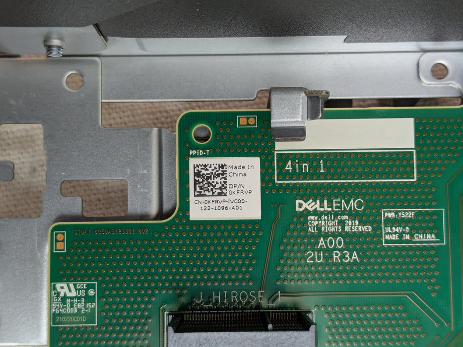 Dell KFRVP Riser 3A (1 x16 FH) Assembly for PowerEdge R750 R7525