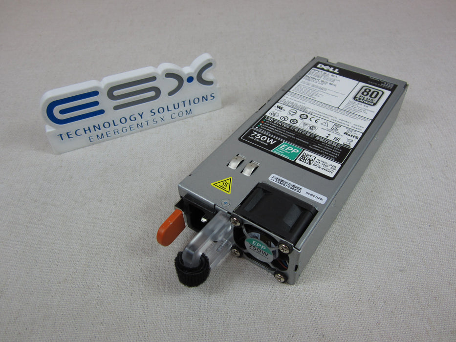 Dell Y9VFC 750W 80+ Platinum Power Supply Module PowerEdge R630 R730 R640 R740