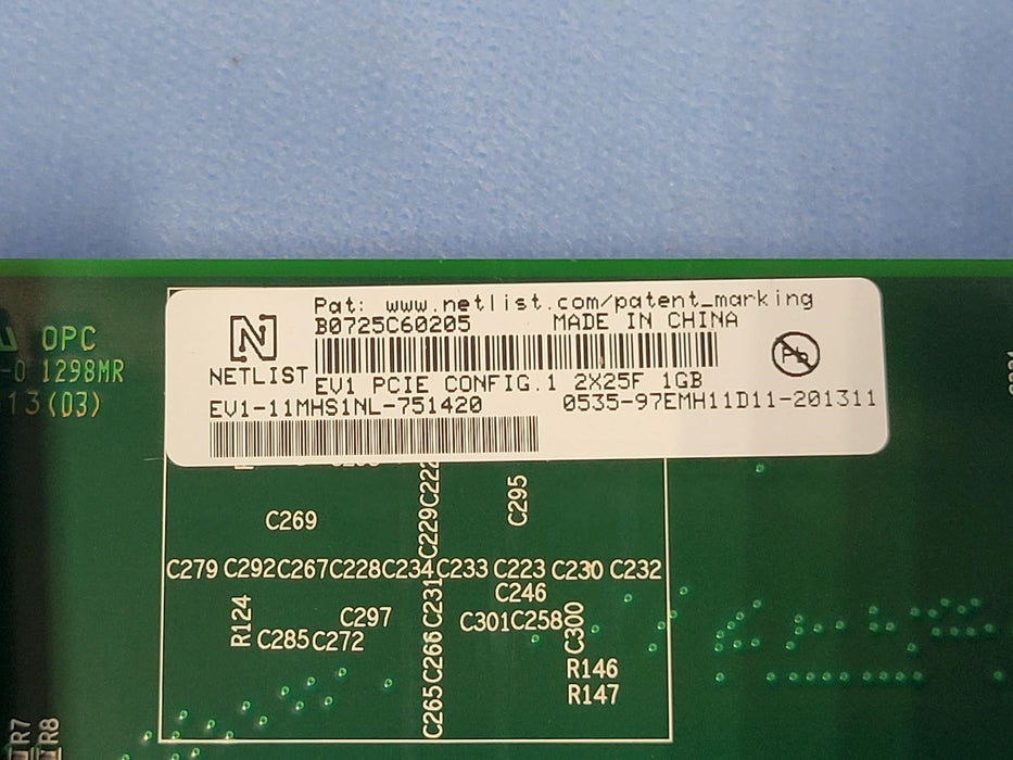 Netlist Express Vault Card w/ 1GB Cache Memory and BBU EV1-010000NL-751