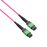 Pre-terminated MPO 2x2 Shuffle Breakout Cable, 16 Fibers, 2 x MPO-8 APC (Male) to 2 x MPO-8 APC (Male), Multimode (OM4), Type 2, LSZH/OFNP, 0.35dB Max, Breakout 80cm, Magenta