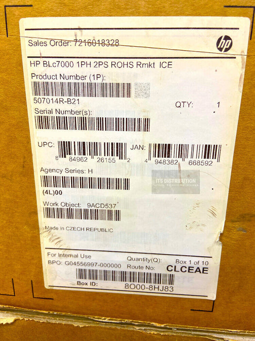 507014-B21 I BUNDLE HP Renew HP BLc7000 Enclosure + 8x BL460c 603718-B21 Blades