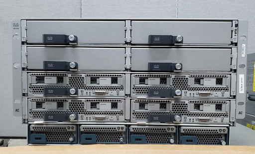 Cisco UCS 5108 Blade Enclosure 4x UCSB-B200-M5 2x 10C Gold 5115 2.4GHz 128GB RAM