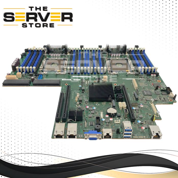 Intel S2600WF (Wolf Pass) Series C628 Dual LGA3647 Socket P ATX Server Motherboard. P/N: H48104-883.