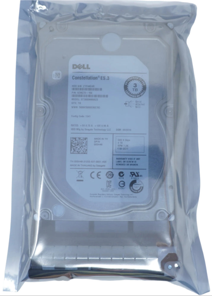 Dell 55H49 Seagate 3TB 7.2K 6G 3.5" SAS Hard Drive ST3000NM0023
