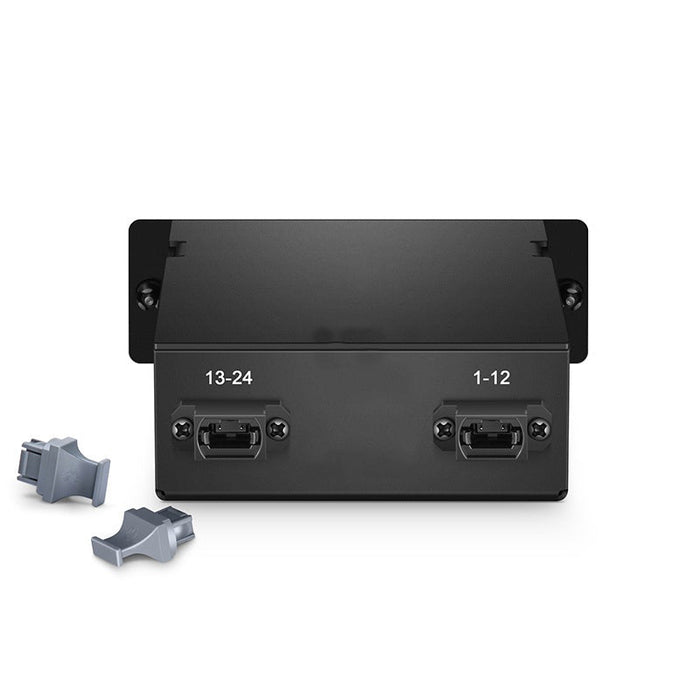 FHD 2x MTP®-12 Cassette, 24 Fibers OS2 SMF,  2x 12F MTP® to 12x LC Duplex (Blue), 0.35dB max