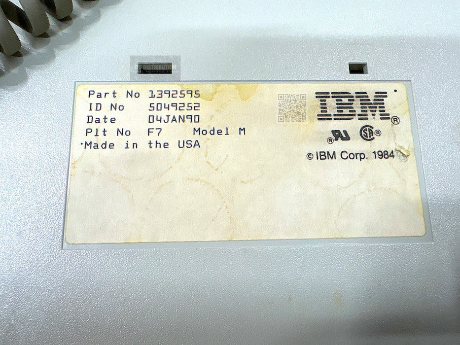 1392595 I IBM Model M 3151 ASCII 102 Key ANSI Display Station Terminal Keyboard
