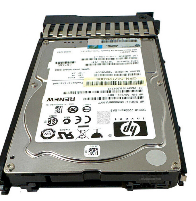 507610-B21 I HP 500 GB 2.5" SAS 7.2K MDL Internal HDD 508009-001 507609-001
