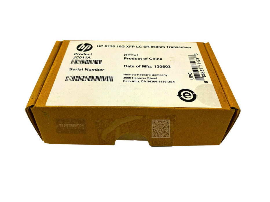 JC011A I Genuine HPE X136 SR LC Transceiver 1 x 10GBase-SR10 850nm OPEN BOX