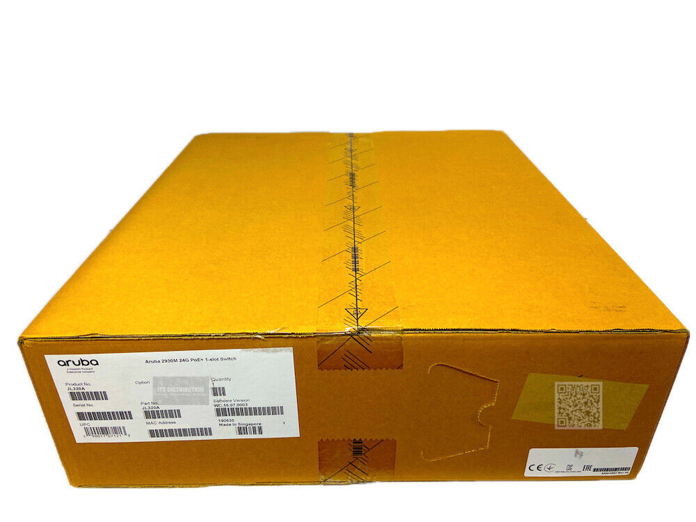 JL320A I New Sealed HPE Aruba 2930M 24G PoE+ 1-Slot Switch