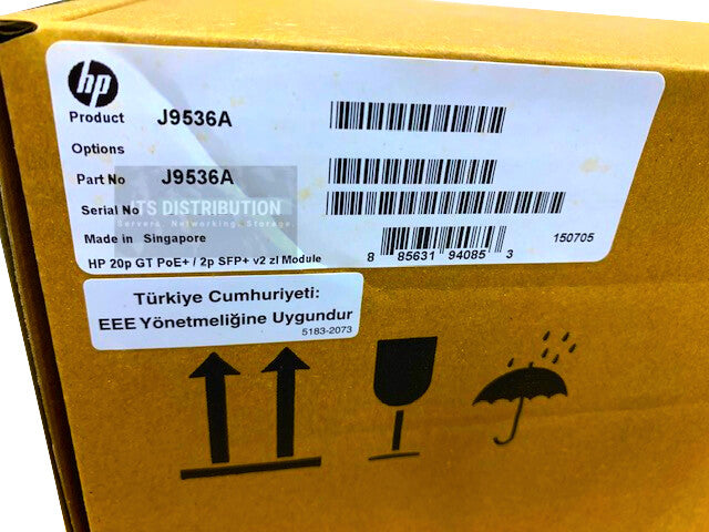 J9536A I New HPE Expansion Module 20 x 1000Base-T LAN - 2 x SFP+ J9281B 2x