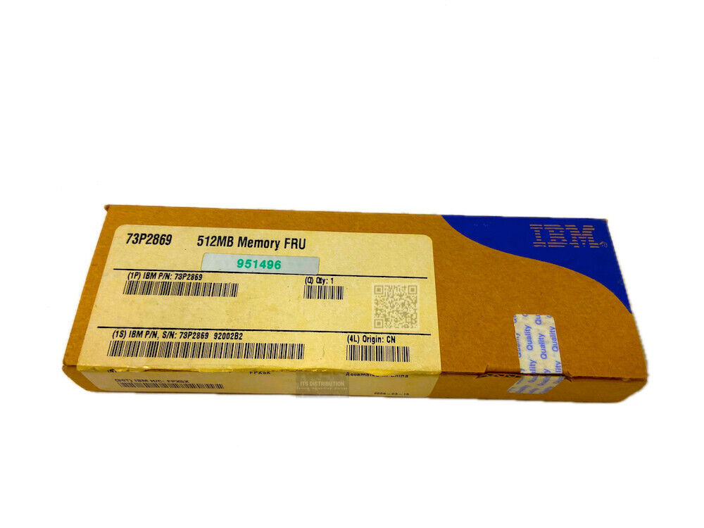 73P2869 I Open Box IBM 512MB SDRAM RDIMM Registered Memory Module 400MHz ECC Kit