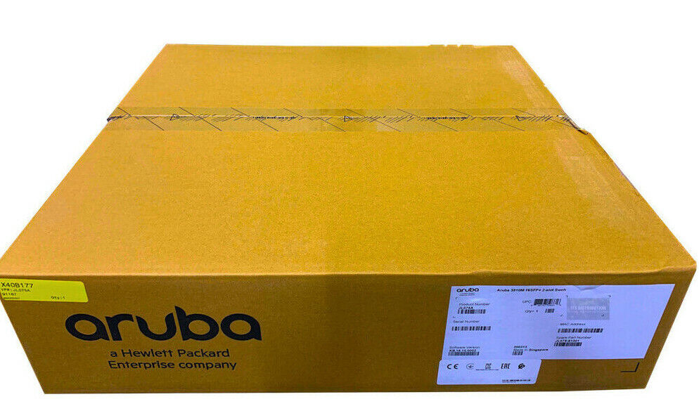 JL075A I LOADED New HPE Aruba 3810M 16SFP+ 2-Slot Switch 2x JL085A JL084A JL083A
