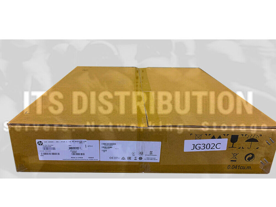 JG302C I Brand New Sealed HPE FlexNetwork 3600 48 PoE+ v2 EI Switch