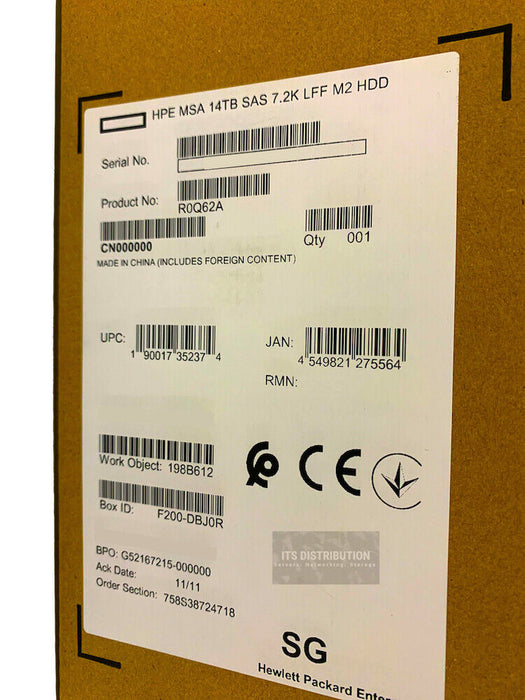 R0Q72A I New HPE MSA 84TB SAS 12G Midline 7.2K LFF 3.5in M2 6-pack HDD Bundle