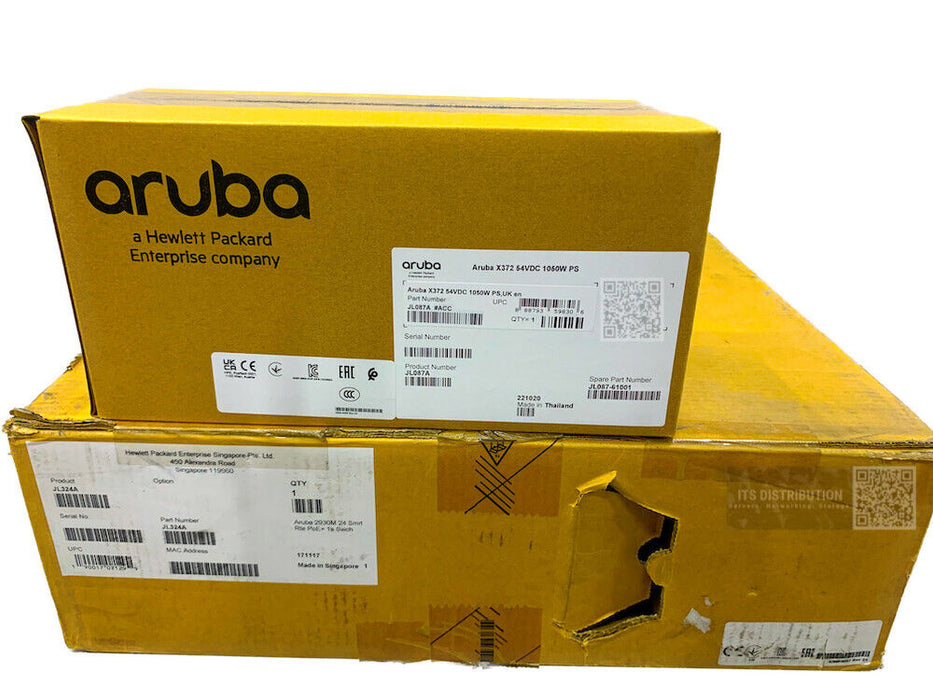 JL324A I New HPE Aruba 2930M 24 HPE Smart Rate PoE+ 1-Slot Switch + JL087A PSU