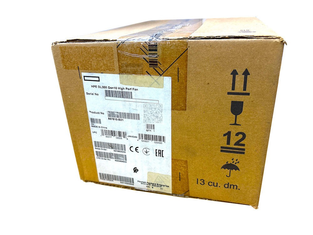867810-B21 I HPE DL38X G10 High Performance Temperature Fan Kit 875076-001 OPEN
