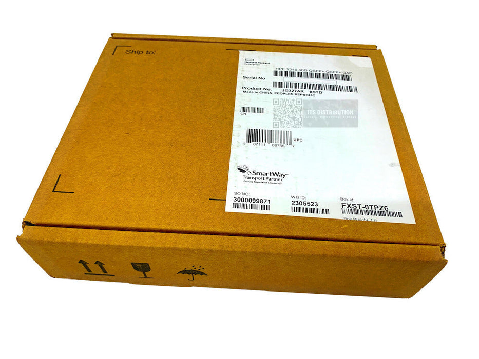 JG327A I Genuine HP X240 40G QSFP+ Network Cable 9.84 ft 1 x Male RENEW SEALED
