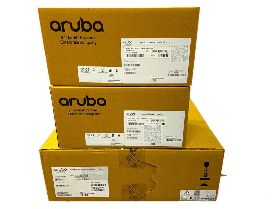 JL323A I DUAL JL087A New HPE Aruba 2930M 40G 8 HPE SmartRate PoE+ 1-Slot Switch
