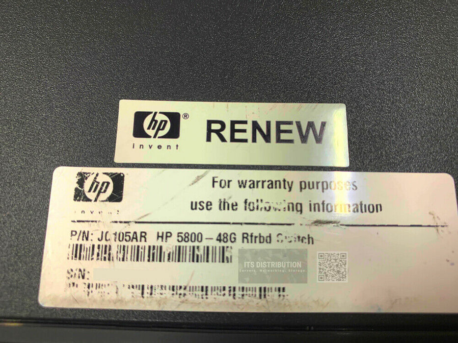 JC105A I HPE 5800-48G Switch
