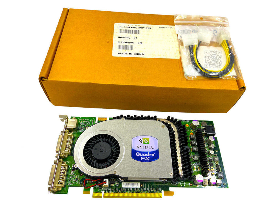 90P1175 | IBM NVIDIA Quadro FX 3400 256MB 256-bit GDDR3 PCI-E x16 Graphics Card