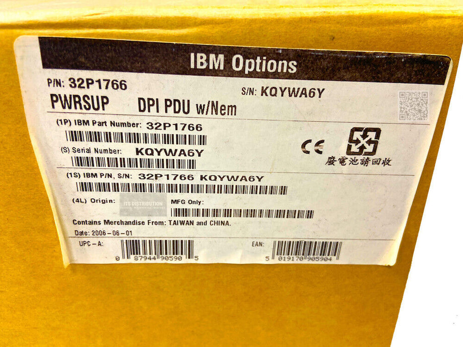 32P1766 I IBM DPI 5.76kVA 3Phase C19 Enterprise PDU 9306-RTP 39Y8911 39Y8916