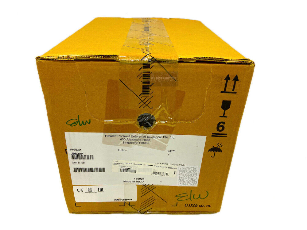 J9829A I Brand New HPE 5400R 1100W PoE+ zl2 Power Supply 0957-2414 DCJ11002-03