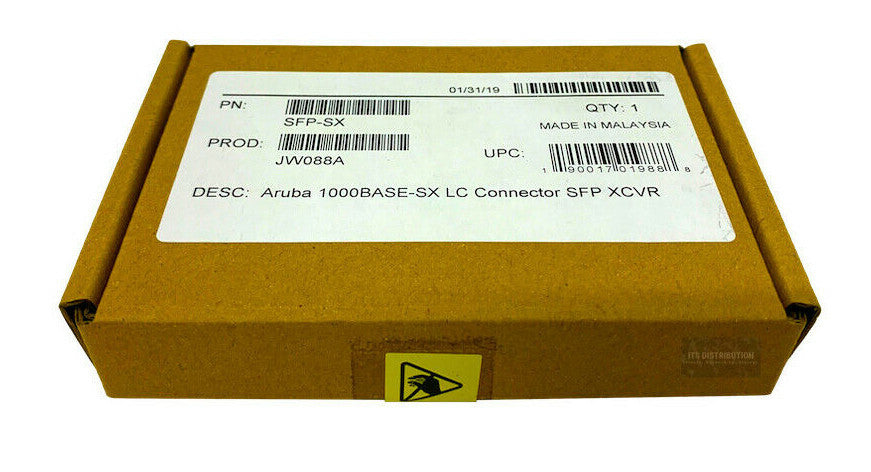 JW088A I Genuine HPE Aruba 1000BASE-SX LC Conn SFP XCVR Transceiver OPEN BOX