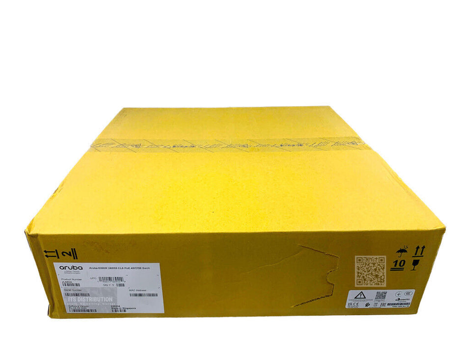 JL660A I New Sealed HPE Aruba 6300M 24SR5 CL6 PoE 4SFP56 Switch + JL086A PSU