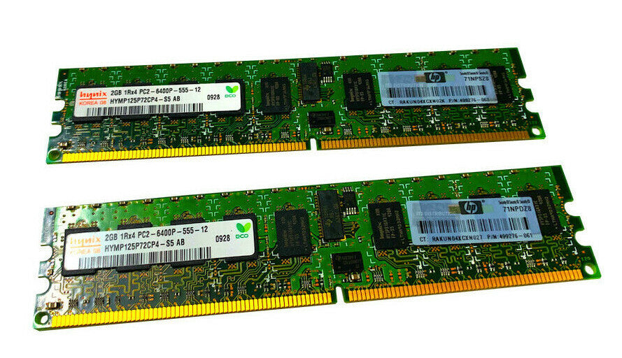 497765-B21 I GENUINE HP 4GB DDR2 SDRAM Memory Module 4GB (2 x 2GB) 501157-001