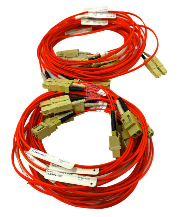 263894-002 I 10 LOT HPE 2M LC-SC Fiber Cable Kit 2GB-1GB 221691-B21 187891-002