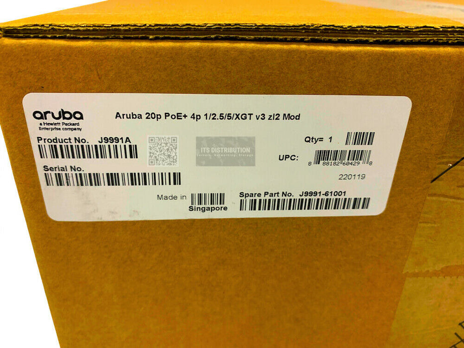 J9991A I Brand New HPE Aruba 5400R 20-Port 10/100/1000BASE-T PoE+/4-Port Module