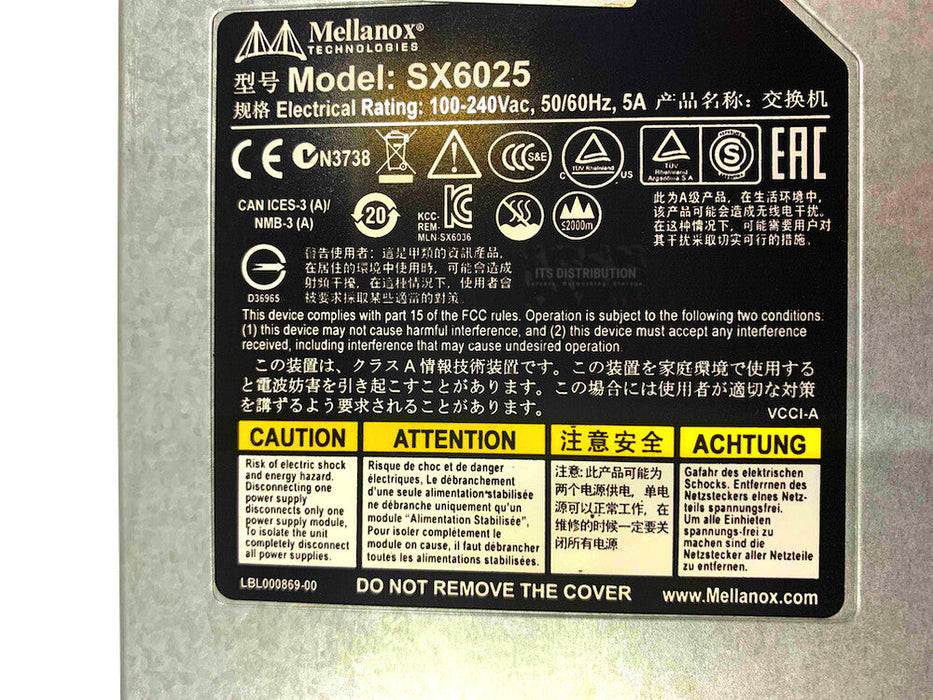 670767-B21 I HP InfiniBand (IB) SX6025 674863-001 FDR Switch