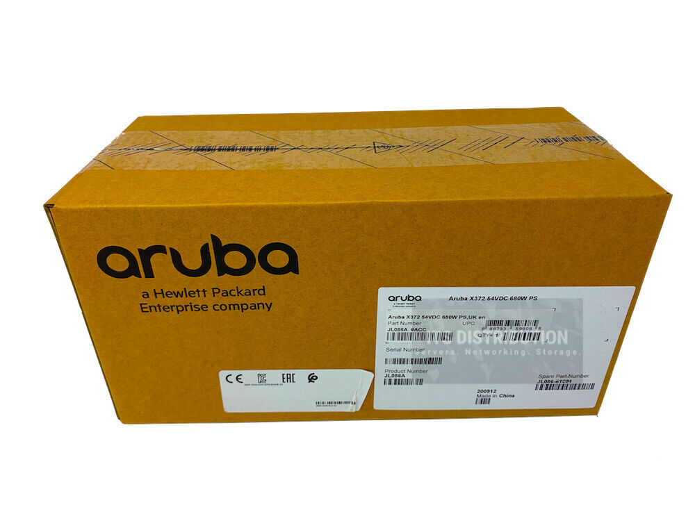 JL086A I New Sealed HPE Aruba X372 54VDC 680W 100-240VAC Power Supply 0957-2475