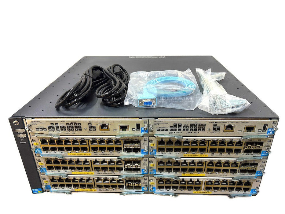 J9821A I HP 5406R zl2 J9850A Switch DUAL PSU J9827A + 5x J9990A 1x J9986A Module