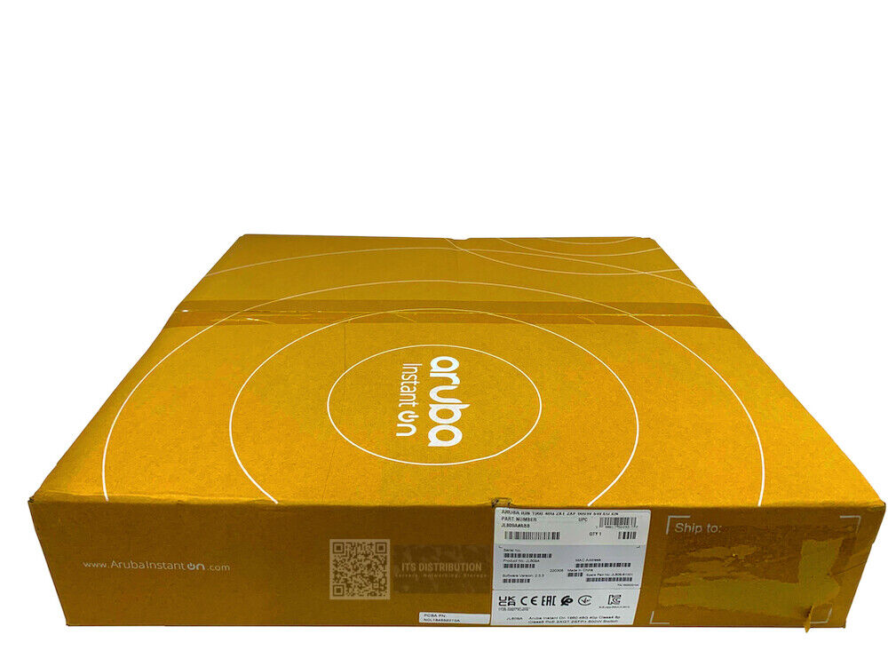 JL809A I New HPE Aruba IOn 1960 48G 40p Class4 8p CL6 PoE 2XGT 2SFP+ 600W Switch