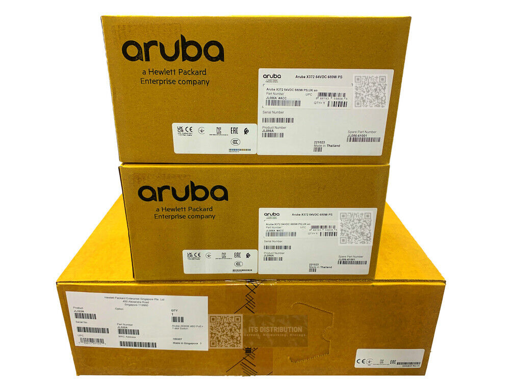 JL322A I DUAL POWER New HPE Aruba 2930M 48G PoE+ 1-Slot Switch JL086A