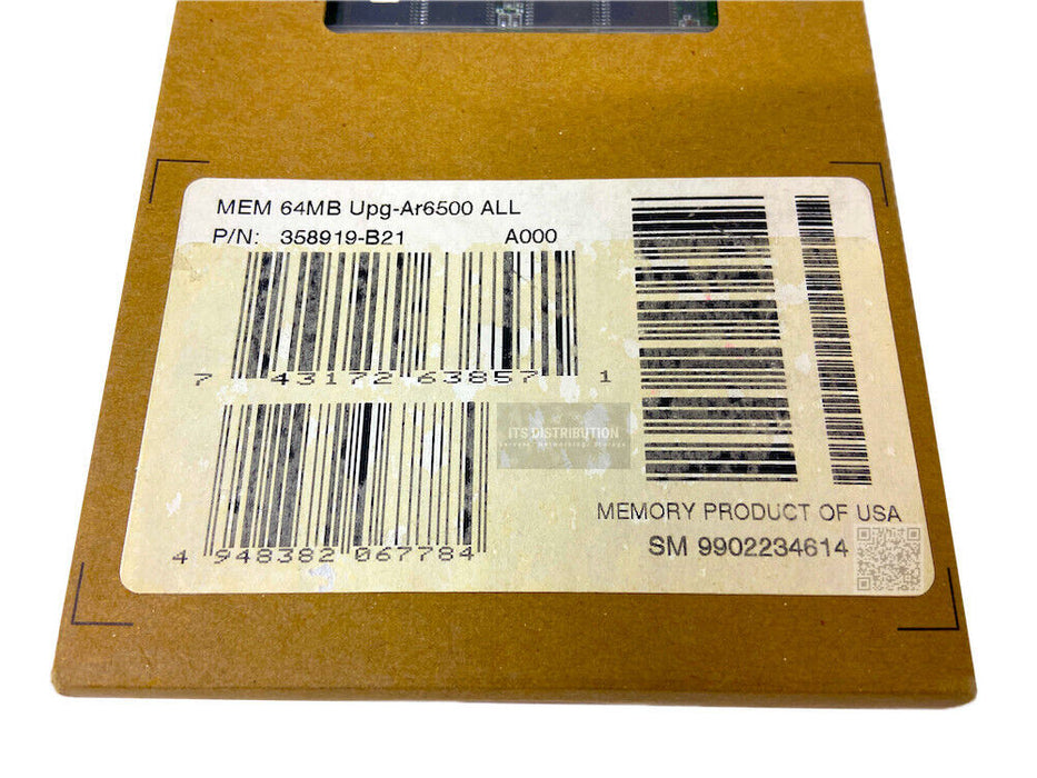 358919-B21 I GENUINE New HP Compaq 64MB AR6500 66MHz SDRAM SODIMM Memory
