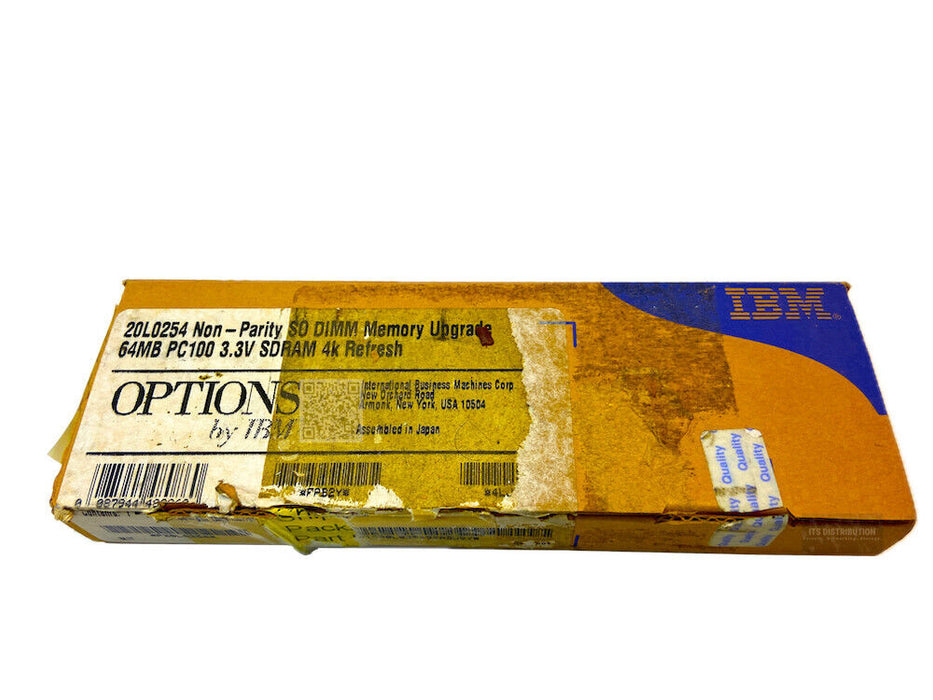 20L0254 I Open Box IBM 64MB SDRAM SO DIMM PC100 144 Pin Memory Module
