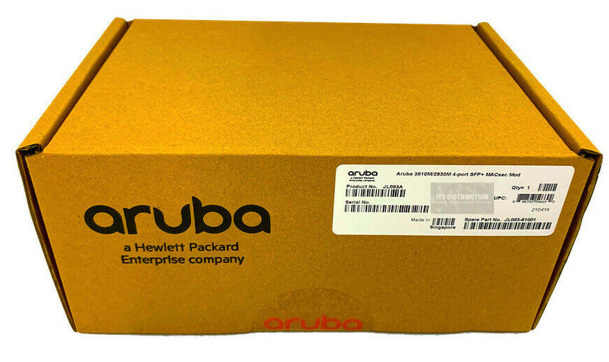 JL083A I Brand New Retail HPE Aruba 3810M 4SFP+ Module + 4x J4858D BUNDLE