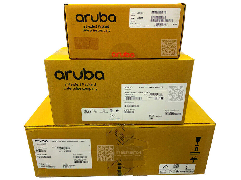 JL323A I New HPE Aruba 2930M 40G 8 SmartRate PoE+ 1Slot Switch + JL087A JL078A