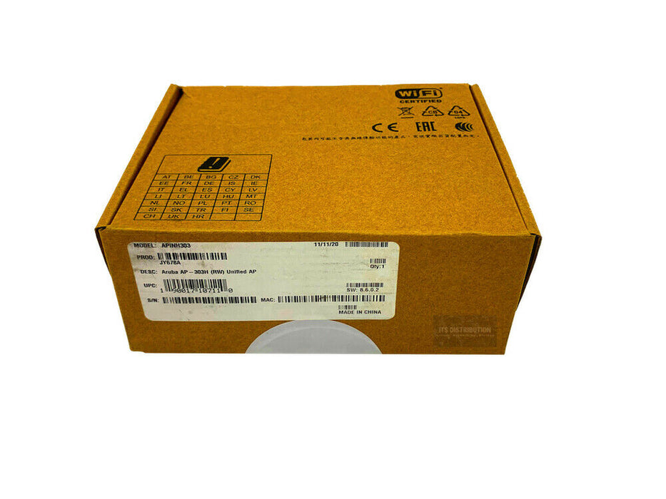 JY678A I Open Box HPE Aruba AP-303H (RW) Dual-radio 802.11ac 2x2 Unified AP