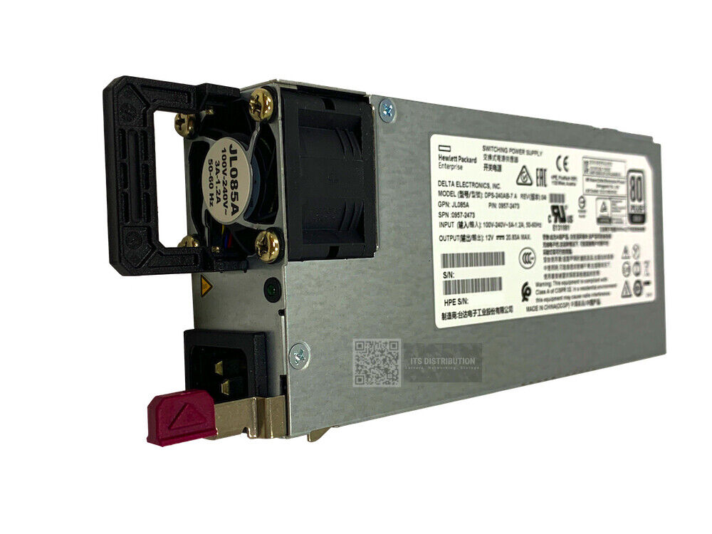 JL085A I HPE Aruba X371 12VDC 250W 100-240VAC Power Supply 0957-2473