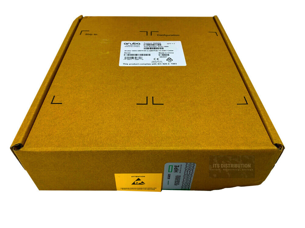 R0Z25A I Genuine New HPE Aruba 100G QSFP28 to QSFP28 1M DAC Cable 8121-1695