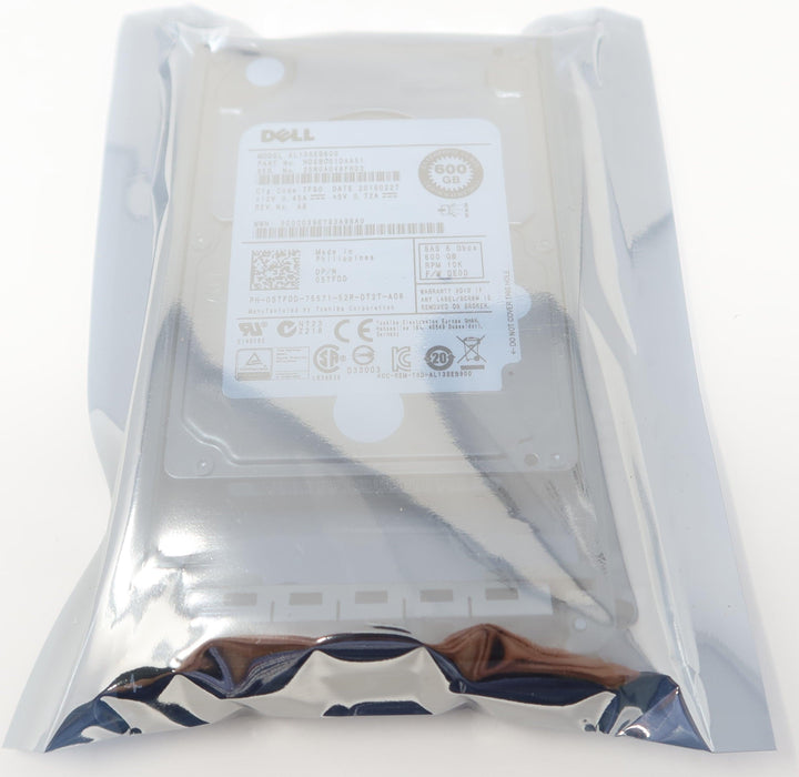 Dell AL13SEB600 5TFDD 600GB 10K RPM 6Gb/s 2.5" SAS Hard Drive