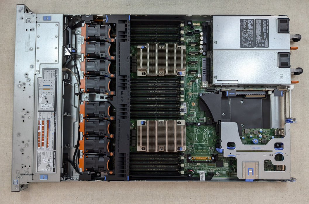 Dell PowerEdge R640 1U Diskless CTO Server – 2x Heatsink, 2x PSU, iDRAC Ent