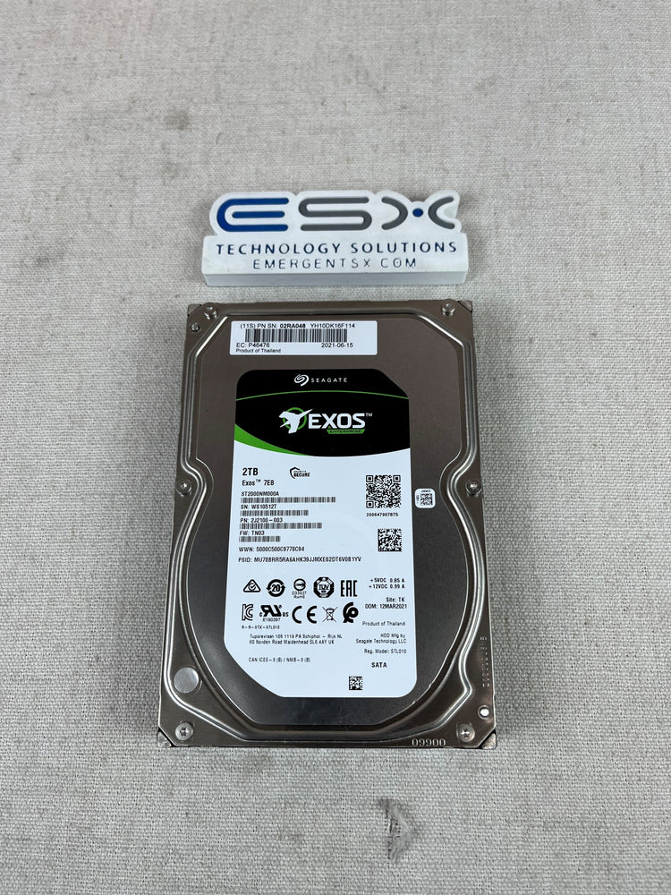 Seagate 2TB 7.2K SATA 6Gbps 256MB 3.5 HDD ST2000NM000A