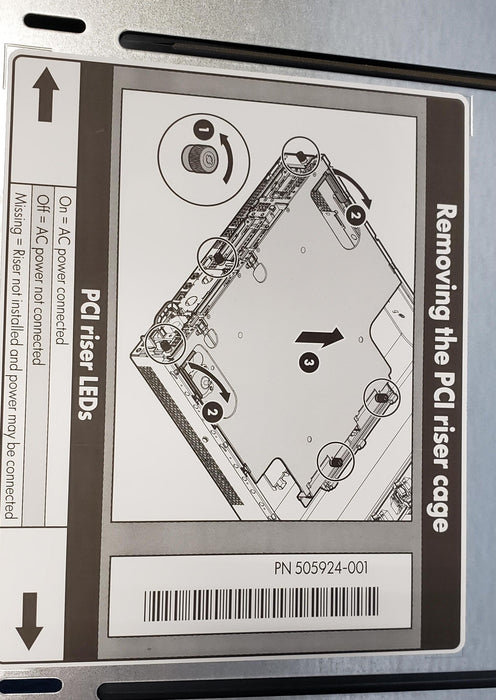 HP 3-Slot PCIe Riser Cage for DL380 G6-505924-001