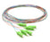 6 Fiber SC/APC Pigtail, Single-mode, OS2 Single-mode, OS2, 9/125, Fiber Optic Pigtail