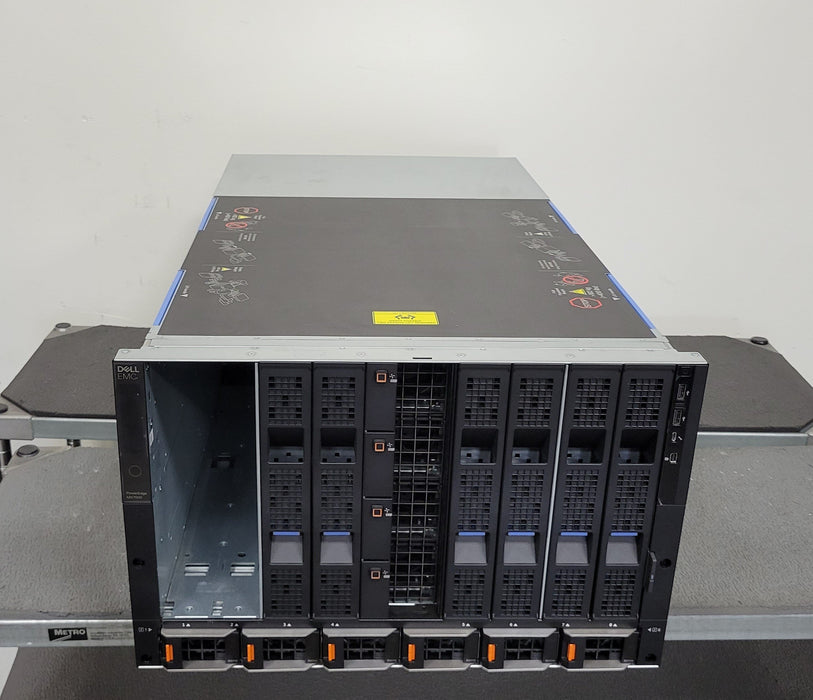 Dell MX7000 8 Slot Blade System Chassis – 6x PSU, 9x Fans, 2x MX9002m Mgmt Mods